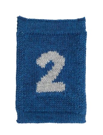 Smallstuff Knitted Flag, 2, Blue - Blue - ONE SIZE