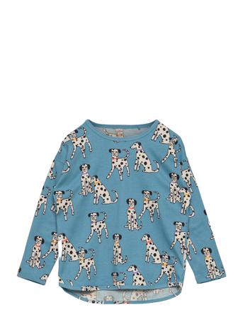 Top Dalmatians Aop T-shirt Blå Lindex