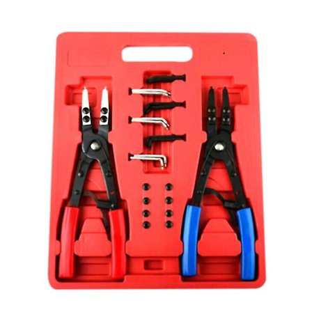2 stk. 10 tommer Ratchet Type Circlip Fjerner Installer Snap Ring Tang Sæt