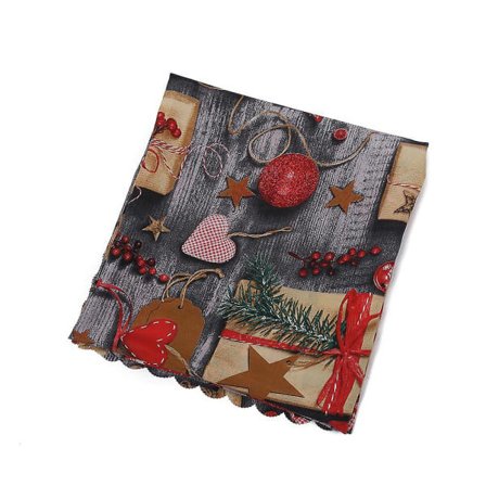 Juleduk, Dekorativ Juleduk, Festlig Atmosfære, Rød Duk #3