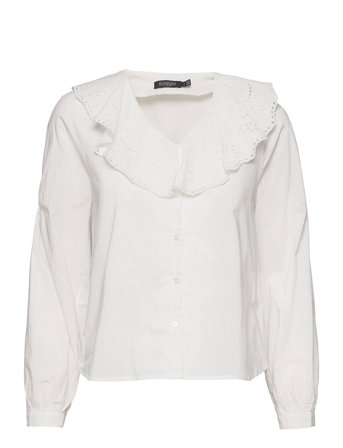 Slkenobi Blouse Ls White Soaked In Luxury