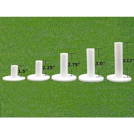 5 stk gummimatter for golføvelse, holdbare treningsmatter i forskjellige størrelser, egnet for menn, kvinner og barn for innendørsidrett.