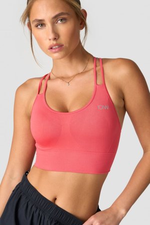 ICANIWILL - Define Seamless Sports Bra Coral - Dames - sportkleding van ICIW