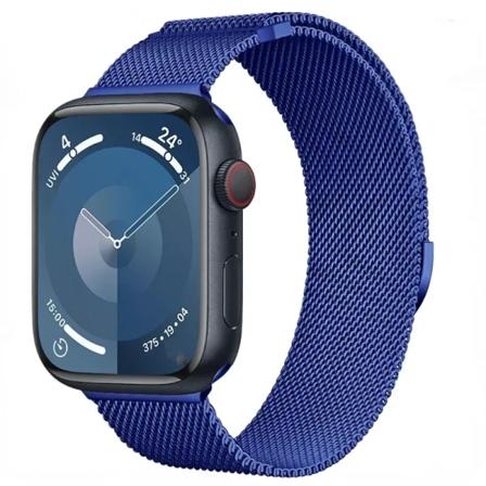 Magnetisk slingrem för Apple Watch Band 44mm 45mm 40mm 41mm 42mm 38mm armband correa iWatch series se 9 7 3 5 6 8 Ultra 2 49mm Blue 38mm 40mm 41mm