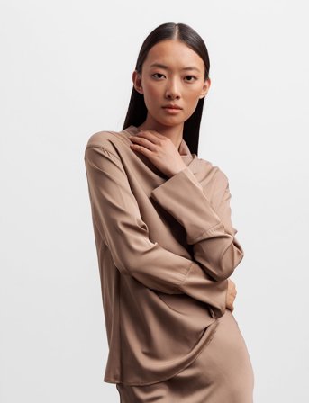 Ahlvar Gallery Ayumi Silk Blouse - Pink - S