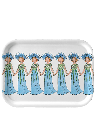 Design House Stockholm Elsa Beskow Bricka 20x27 Cornflower Serveringstillbehör ONESIZE
