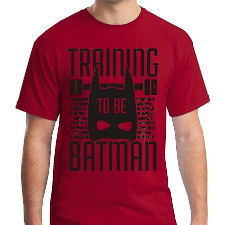 Raw T-shirt träning för att bli Batman-superhjälte Workout T-shirt herr