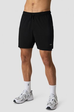 ICANIWILL - Stride 2-in-1 Shorts Black - sportkleding van ICIW