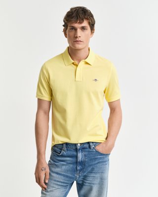GANT - Klassisk piquéskjorte i regular fit til herre banana yellow