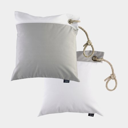 Marina dekorkuddar Marine Business Waterproof Windproof Light Grey & White, 40 x 40 cm, 2-pack