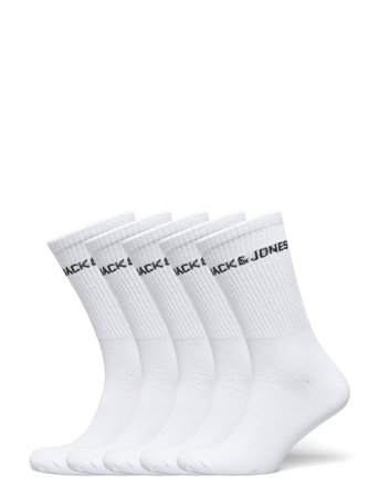 Jacbasic Logo Tennis Sock 5 Pack Noos White Jack & J S