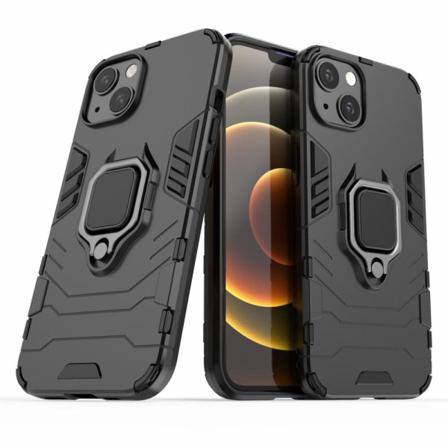 Iphone 13 - Hybrid Ring Skal - Svart