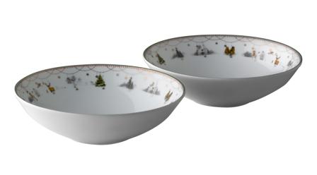 Wik & Walsøe Julemorgen Story Dyp Tallerken Ø16cm (2stk)