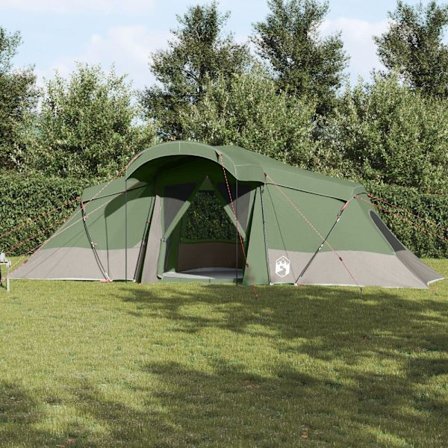 Familjetält med tak Grön och Grå 721 x 335 x 212 cm