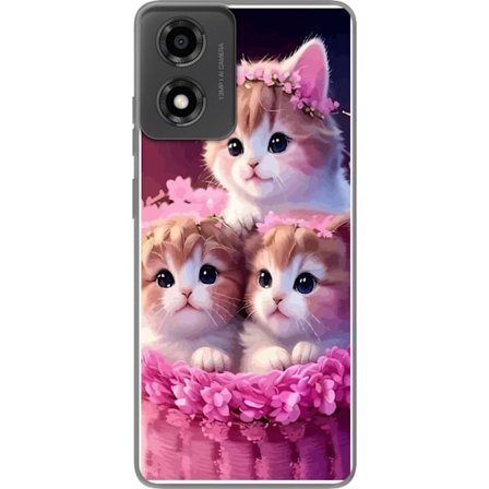 Kompatibelt Mobildeksel til Motorola Motorola Moto E14 Katter