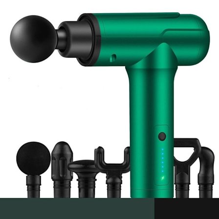 Muskelmassageapparat med LED-ladeindikator, 6 massagehoveder -FA-