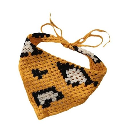 Virkad huvudduk Triangelscarf 8 8