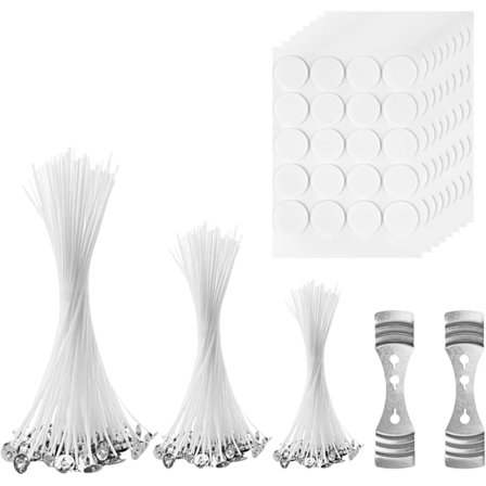 150-styks stearinlysvæger med metalfaner Klistermærker til stearinlys gør-det-selv