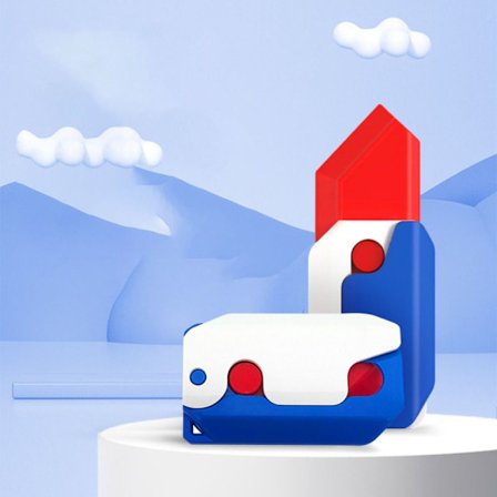 2 STK Gravity Carrot Legetøj Dekompressionslegetøj BLÅ