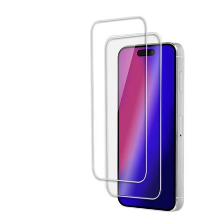 2-Pack - iPhone 15 Skärmskydd i Härdat Glas