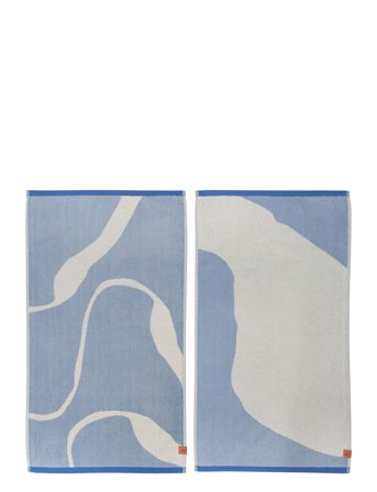 Mette Ditmer Nova Arte Guest Towel, 2-Pack - Blue - 40X55CM