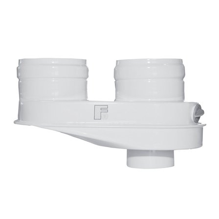 Kit sdoppiatore tubi aria/fumi 80/80 mm per scaldabagno Ferroli KONA