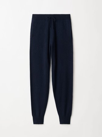 Soft Goat - Joggers - Women cashmere pants - XS - Navy