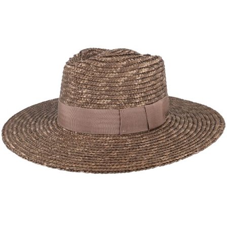 Brixton - Brun straw Hatt - Joanna Hat Desert Palm Straw Hat @ Hatstore