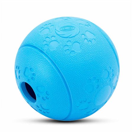 Interaktiv hund leksak bitresistent hund godis dispenser boll 8cm