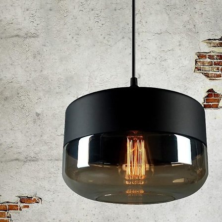 1-valaisimen 24 cm muotoilijan riippuvalaisin Amber Island -valolla