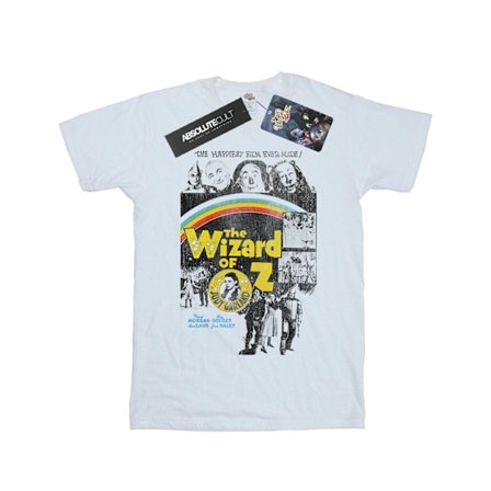 Trollkarlen från Oz flickor sliten filmaffisch bomull T-shirt 5