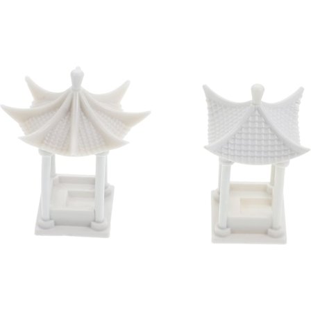 2 stk. Havepavillon Modeller Miniature Scene Pavillon Fint Håndværk