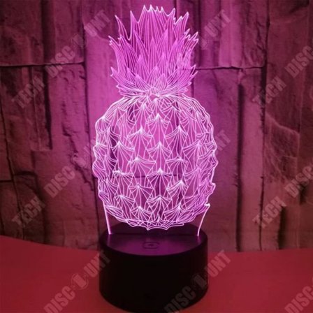 Skrivbordslampa - TD - Ananas - 7 skiftande färger - LED - Touchfunktion