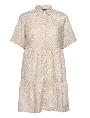 Tiered Mini Shirtdress Patterned GAP