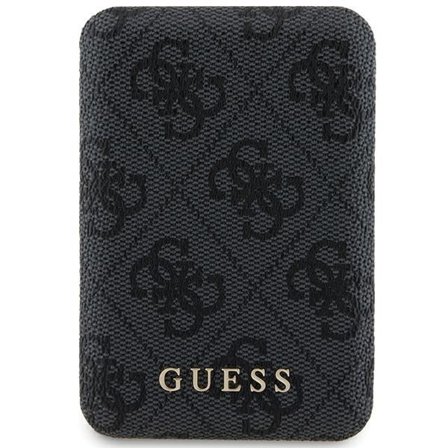 Guess Trådlös MagSafe Powerbank 5000mAh 15W 4G Metall Logo - Svart
