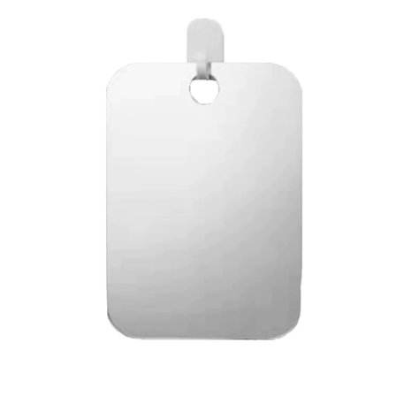 Duschspegel som inte immar för rakning, Badrumsspegel som inte immar med hängkrok, Liten splitterfri rakspegel, Vägg med sugpropp