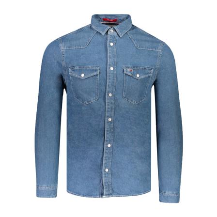 Tommy Hilfiger Overhemd Blauw , Blauw , Heren , Maat: M