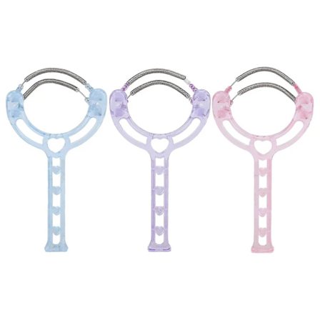 Hårfjerningsfjeder til ansigtet til kvinder 3 stk. håndholdt værktøj til øjenbryn hage kind overskæg overlæbe[co]