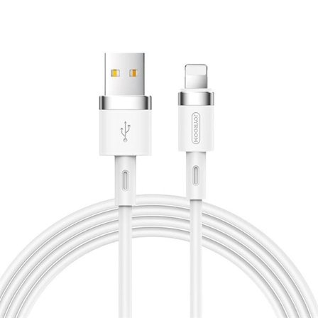 Joyroom Datakabel i flytande silikon N2 USB-A / Lightning 2,4A 1,2m - Vit