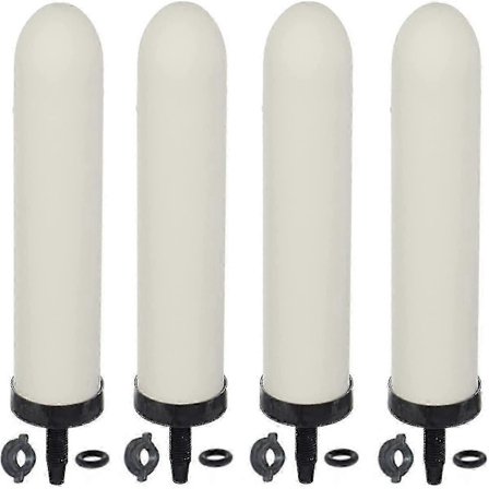 4 stk. erstatnings keramisk vannfilter kompatibelt med vannfiltreringssystem