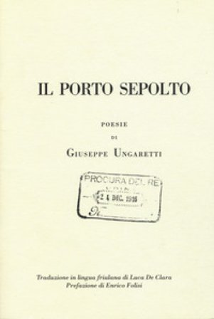 Il porto sepolto Giuseppe Ungaretti