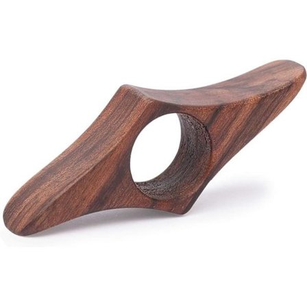 Bogstøtte - (Medium - 22mm) Naturlig Valnød Tommelfinger, Håndlavet