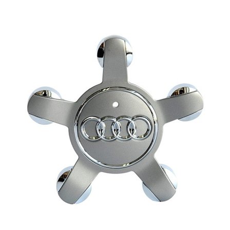 Passer til Audi 134 mm fem-klo fod dæk cover navkapsel logo A6 A4L-Audi 5-klo konkav grå (fire pakker)