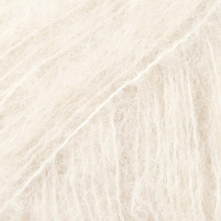 Drops Garn Brushed-Alpakka-Silk Offwhite 01, 25g