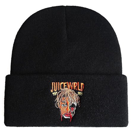 Juice Wrld 999 Beanie Broderi Vinterlue Bomull Strikket Lue Skullies Beanies Lue Hip Hop Strikket Lue Dropshipping Casual
