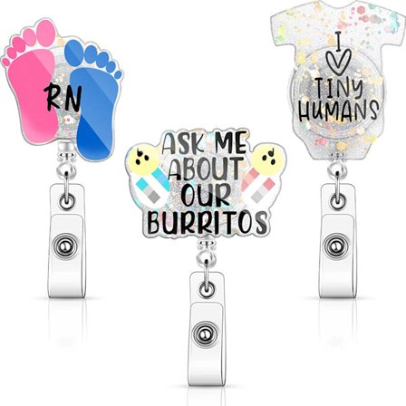 Enkel dragkedja i akryl, enkel dragkedja med roterande ID-spänne, teleskopisk