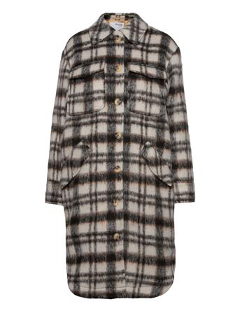 Slfcaronoolhirt Jacket Outerwear Coats Winter Coats Multi/mönstrad Selected Femme