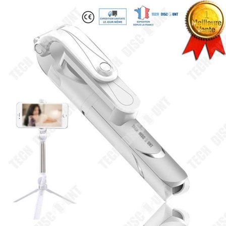 Selfie-stick - TD - Bluetooth - 760 mm uttdragbar - Inbyggd stativ - Kompatibel med Samsung/iPhone