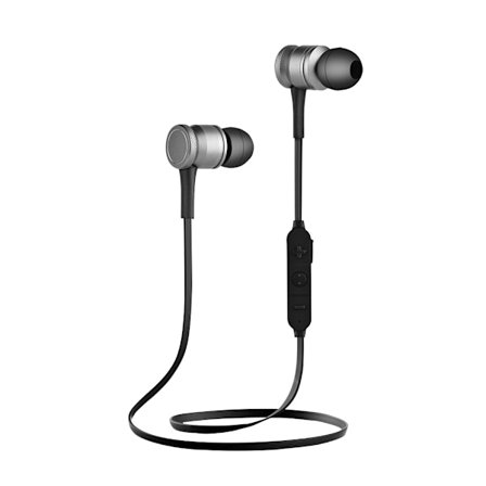 In-ear Magnet Stereo Sports Trådløs Bluetooth 4.1 Headset Hovedtelefon Sort