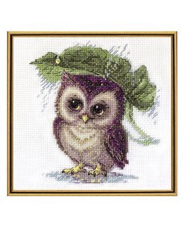 Stickpackung Bild Eule im Regen - Aine